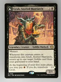 MTG Grub, Storied Matriarch Lorwyn Eclipsed (ECL) R 105 NM Magic - Image 1