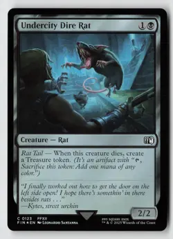 Undercity Dire Rat *Foil* FIN 123 NM-LP - Image 1