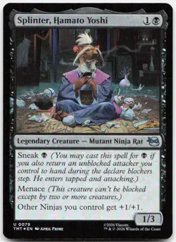 Splinter, Hamato Yoshi *Foil* TMT 79 NM - Image 1