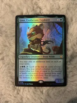 Loot, Exuberant Explorer Foil - Foundations MTG Magic the Gathering - Image 1