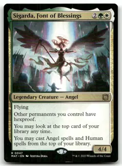Sigarda, Font of Blessings #47 (LP) March of the Machine MAT Magic MTG - Image 1