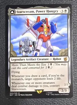 MTG Starscream Power Hungry Seeker Leader Universes Beyond Transformers Magic - Image 1