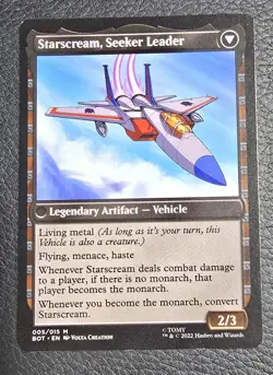 MTG Starscream Power Hungry Seeker Leader Universes Beyond Transformers Magic - Image 2