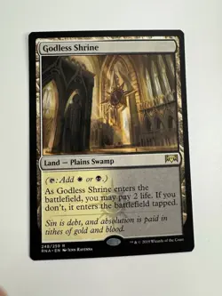Godless Shrine RNA NM MTG Magic Shock Land - Image 1