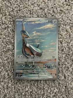 Pokemon TCG Skarmory 209/191 Surging Sparks Illustration Rare LP - Image 1