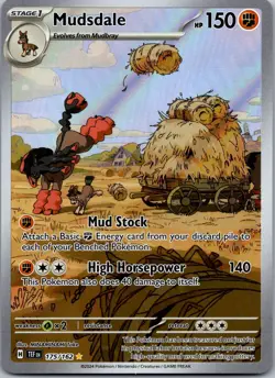 Mudsdale 175/162 - SV05: Temporal Forces Illustration Rare Pokemon TCG NM - Image 1