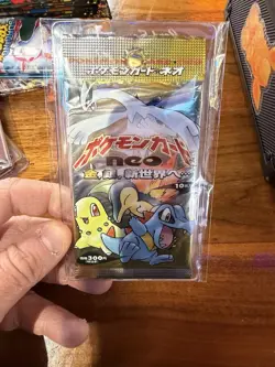 1999 Japanese Pokemon Neo Genesis Booster Pack Tamper Sealed Guaranteed Holo New - Image 1