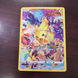 Pikachu Full Art Secret Rare 160/159 Crown Zenith Sword & Shield Pokemon NM+ - Image 1