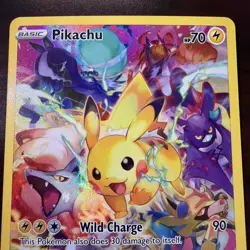 Pikachu Full Art Secret Rare 160/159 Crown Zenith Sword & Shield Pokemon NM+ - Image 5