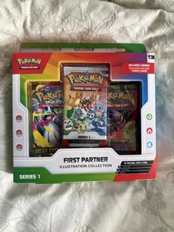 Pokemon TCG Mega Evolution Series 1 First Partner Illustration Brand New - Image 1
