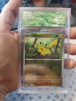 CA 10 Pikachu Master Ball 025/165 Pokemon 151 Japanese 2023 GEM MINT - Image 1