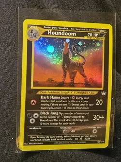 Pokemon Houndoom Neo Revelation 08/64 1st Edition Holo Rare 70 HP Stage 1 - Image 1