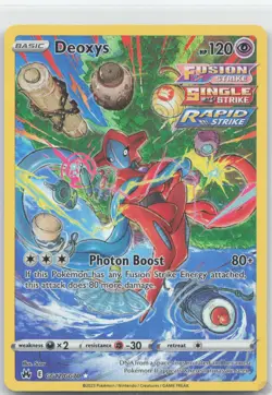 Deoxys GG12/GG70 Trainer Gallery Rare Crown Zenith Galarian Gallery Pokemon NM/M - Image 1