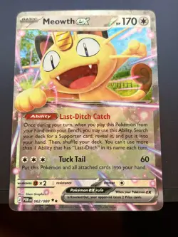 Meowth ex Pokemon Me03: Perfect Order Holo 062/088 NM - Image 1