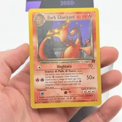 CARTA POKEMON DARK CHARIZARD (NON HOLO) 21/82 - ITA - TEAM ROCKET - POOR PLAYED - Image 2