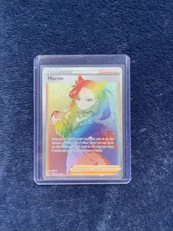 Marnie 208/202 Sword & Shield Secret Rare Rainbow Full Art Trainer - Pokemon TCG - Image 1