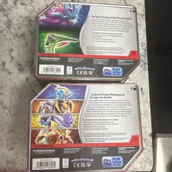Pokemon TCG Paradox Destined Tin Iron Boulder & Walking Wake Booster Tins - Image 2