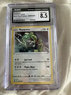 Pokemon TCG Rayquaza SWSH029 Sword & Shield Cosmos Holo Black Star Promo - NM - Image 1