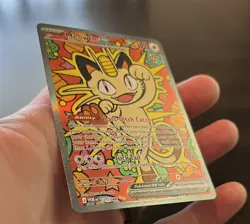 Meowth ex SAR 121/088 Perfect Order English Pokemon Full Art NM Pack Fresh - Image 3