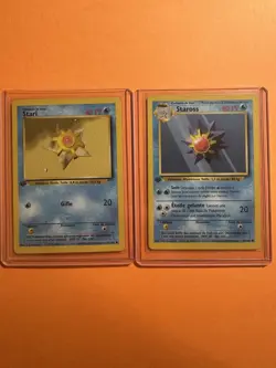 Pokemon 1st Edition Base Set (French) - Stari (Staryu) And Staross (Starmie) - Image 4