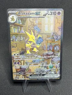NM Alakazam ex 201/165 Special Illus. Rare SV151 Scarlet & Violet Holo Pokemon - Image 1