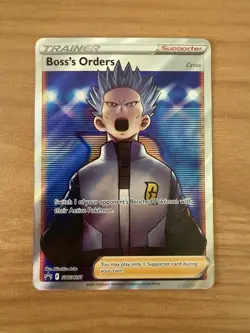 Pokemon Boss's Orders Full Art Promo SWSH251 Near Mint NM - Image 1
