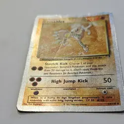 Pokemon Hitmonlee 60HP Reverse Holo Rare Legendary Collection 13/110 2002 HP DMG - Image 2