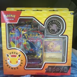 Pokemon 2026 Pokemon Day Box with Pikachu Promo, Coin, 3 Booster Packs - Image 1