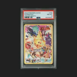 FULL ART/PIKACHU 160/159 2023 POKEMON SWORD AND SHIELD CROWN ZENITH PSA 8 - Image 1