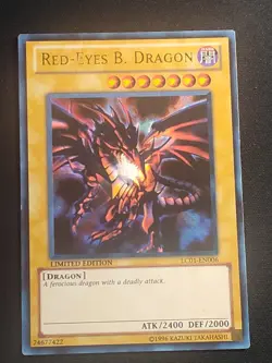 Red Eyes Black Dragon LC01-EN006 Ultra Rare Yu-Gi-Oh Card Heavily Played HP - Image 1