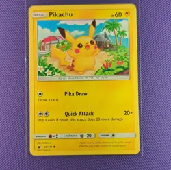 Pokemon Pikachu 30/111 Sm-Crimson Invasion 2017 Basic 60HP Common English - Image 1