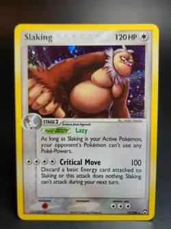 Pokemon EX Power Keepers Holo Rare Card - Slaking 13/108 LP - Image 1