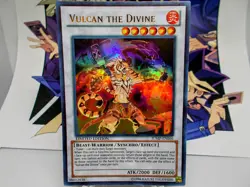 Vulcan the Divine ultra rare foil yu-gi-oh monster trading card singles konami - Image 1