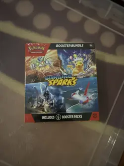 Pokemon TCG Surging Sparks Booster Bundle (6 Packs) Factory Sealed - Image 1