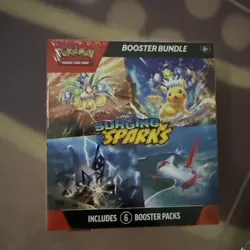 Pokemon TCG Surging Sparks Booster Bundle (6 Packs) Factory Sealed - Image 2