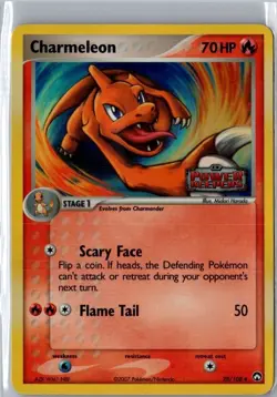 Charmeleon 28/109 EX Power Keepers 2007 Reverse Holo Stamped Pokemon Card TCG MP - Image 1