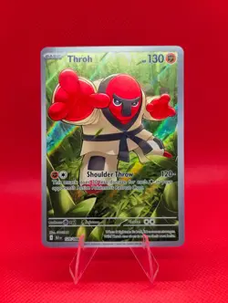THROH 128/086 ILLUSTRATION RARE BLACK BOLT POKEMON HOLO NM/M THROH - Image 1