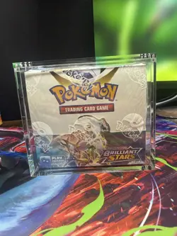 Pokemon TCG Brilliant Stars Booster box 36 Sealed with Acrylic Mint box - Image 1