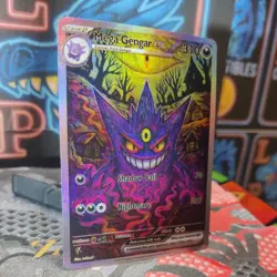 Pokemon Gengar EX Shadow Ball Nightmare ACG Custom Made FanArt Holo With Texture - Image 5