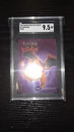 Pokemon Charizard Danone Stadium Tip Shiny #2 (#06) SGC 9.5 PSA 10 Gem Mint - Image 1