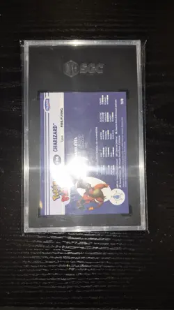 Pokemon Charizard Danone Stadium Tip Shiny #2 (#06) SGC 9.5 PSA 10 Gem Mint - Image 2
