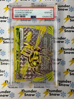 Yanmega Break #8 Steam Siege 2016 Pokemon XY PSA 10 - Image 1