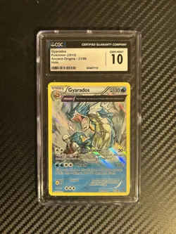 2015 POKEMON ANCIENT ORIGINS HOLO #21/98 GYARADOS CGC 10 Gem mint - Full Art - Image 1