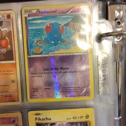 Pokemon TCG 2016 Lot of 9, Pikachu, Hitmonchan, Tentacool, Popplio, Zubat - Image 2