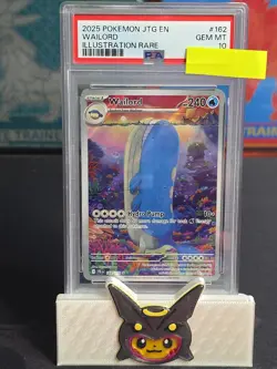 PSA 10 GEM 2025 Pokemon Journey Together Wailord Illustration Rare 162/159 - Image 1