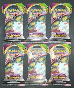 Pokemon Vivid Voltage Sleeved Booster Pack Lot Of 6 - Image 1