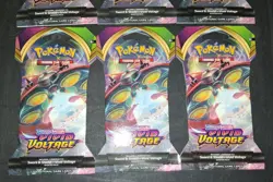 Pokemon Vivid Voltage Sleeved Booster Pack Lot Of 6 - Image 2