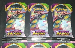 Pokemon Vivid Voltage Sleeved Booster Pack Lot Of 6 - Image 3
