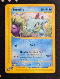 Totodile 134/165 Expedition Pokemon LP Normal - Image 1