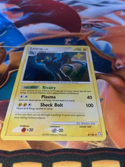Luxray 8/146 Holo Rare Pokemon Diamond and Pearl Legends Awakened - Holo Bleed - Image 2